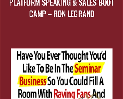 Platform Speaking and Sales Boot Camp