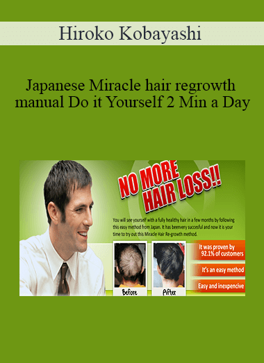 [{"keyword":"Japanese Miracle hair regrowth manual Do it Yourself 2 Min a Day Hiroko Kobayashi"