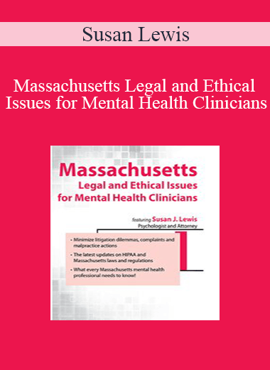 [{"keyword":"Order Massachusetts Legal and Ethical Issues for Mental Health Clinicians"