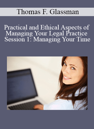 [{"keyword":"Order Practical and Ethical Aspects of Managing Your Legal Practice Session 1: Managing Your Time"